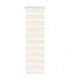 vidaXL Zebra Blind Marble Beige 45x100 cm Fabric Width 40.9 cm Polyester — Size: 45 x 100 cm