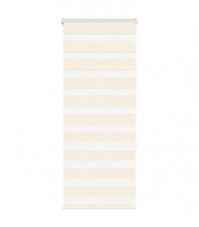 vidaXL Zebra Blind Marble Beige 65x150 cm Fabric Width 60.9 cm Polyester — Size: 65 x 150 cm