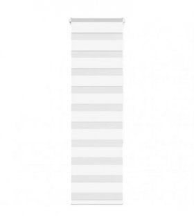 vidaXL Zebra Blind White 50x150 cm Fabric Width 45.9 cm Polyester — Size: 50 x 150 cm