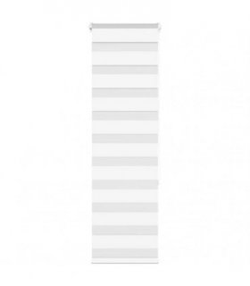 vidaXL Zebra Blind White 40x150 cm Fabric Width 35.9 cm Polyester — Size: 40 x 150 cm