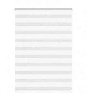 vidaXL Zebra Blind White 95x100 cm Fabric Width 90.9 cm Polyester — Size: 95 x 100 cm