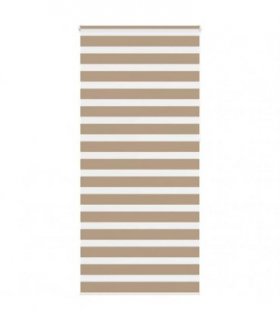 vidaXL Zebra Blind Sand Brown 95x230 cm Fabric Width 90.9 cm Polyester — Size: 95 x 230 cm
