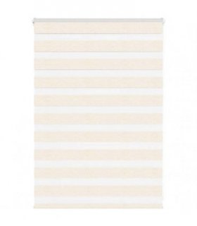 vidaXL Zebra Blind Marble Beige 110x100 cm Fabric Width 105.9 cm Polyester — Size: 110 x 100 cm