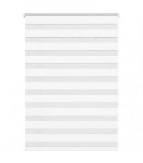 vidaXL Zebra Blind White 115x150 cm Fabric Width 110.9 cm Polyester — Size: 115 x 150 cm