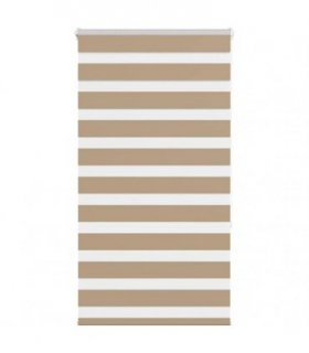 vidaXL Zebra Blind Sand Brown 75x150 cm Fabric Width 70.9 cm Polyester — Size: 75 x 150 cm