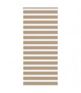 vidaXL Zebra Blind Sand Brown 100x200 cm Fabric Width 95.9 cm Polyester — Size: 100 x 200 cm