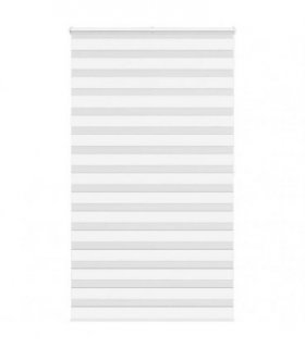 vidaXL Zebra Blind White 125x200 cm Fabric Width 120.9 cm Polyester — Size: 125 x 200 cm