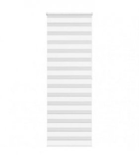 vidaXL Zebra Blind White 75x200 cm Fabric Width 70.9 cm Polyester — Size: 75 x 200 cm