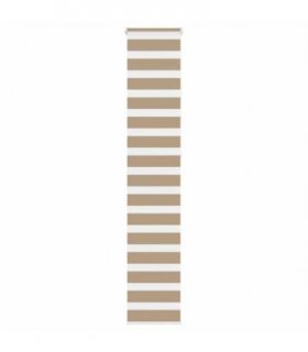 vidaXL Zebra Blind Sand Brown 45x230 cm Fabric Width 40.9 cm Polyester — Size: 45 x 230 cm