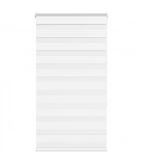 vidaXL Zebra Blind White 75x150 cm Fabric Width 70.9 cm Polyester — Size: 75 x 150 cm