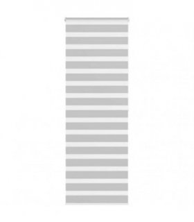 vidaXL Zebra Blind Light Grey 85x200 cm Fabric Width 80.9 cm Polyester — Size: 85 x 200 cm