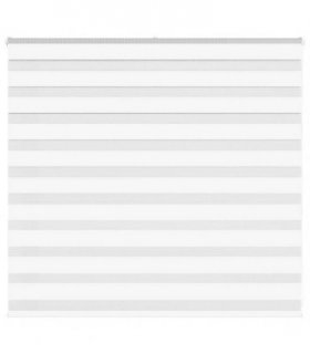 vidaXL Zebra Blind White 165x100 cm Fabric Width 160.9 cm Polyester — Size: 165 x 100 cm