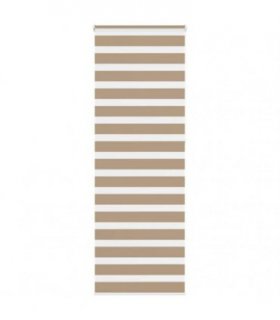 vidaXL Zebra Blind Sand Brown 80x230 cm Fabric Width 75.9 cm Polyester — Size: 80 x 230 cm