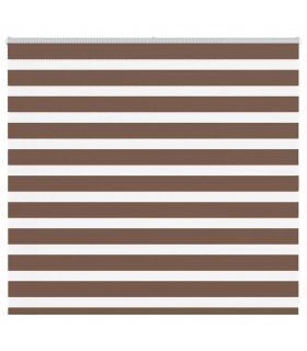 vidaXL Zebra Blind Brown 165x100 cm Fabric Width 160.9 cm Polyester — Size: 165 x 100 cm