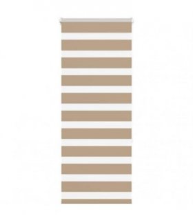 vidaXL Zebra Blind Sand Brown 60x150 cm Fabric Width 55.9 cm Polyester — Size: 60 x 150 cm