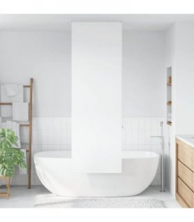 vidaXL Shower Roller Blind 70x240 cm Fabric Width 66 cm — Colour: white, Size: 70 x 240 cm, Model: without cassette
