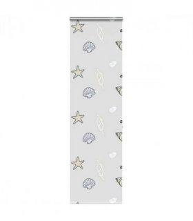 vidaXL Shower Roller Blind with Cassette 70x240 cm Fabric Width 66 cm — Colour: sea star, Size: 70 x 240 cm