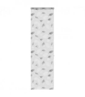 vidaXL Shower Roller Blind with Cassette 80x240 cm Fabric Width 76 cm — Colour: leaves, Size: 80 x 240 cm