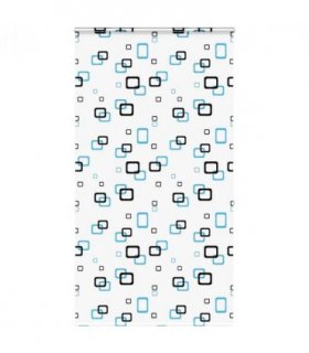 vidaXL Shower Roller Blind with Cassette 120x240 cm Fabric Width 116 cm — Colour: bubble, Size: 120 x 240 cm