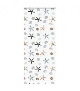 vidaXL Shower Roller Blind with Cassette 110x240 cm Fabric Width 106 cm — Colour: shellfish, Size: 110 x 240 cm