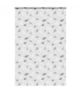 vidaXL Shower Roller Blind with Cassette 150x240 cm Fabric Width 146 cm — Colour: leaves, Size: 150 x 240 cm