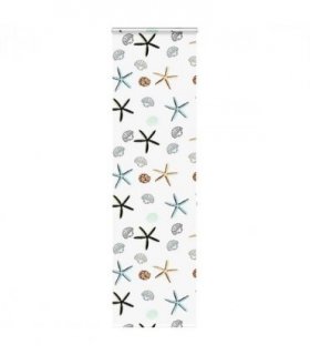 vidaXL Shower Roller Blind with Cassette 70x240 cm Fabric Width 66 cm — Colour: shellfish, Size: 70 x 240 cm