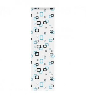 vidaXL Shower Roller Blind with Cassette 70x240 cm Fabric Width 66 cm — Colour: bubble, Size: 70 x 240 cm