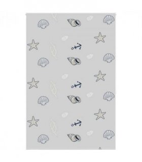 vidaXL Shower Roller Blind 160x240 cm Fabric Width 156 cm — Colour: sea star, Size: 160 x 240 cm, Model: without cassette
