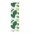 vidaXL Shower Roller Blind with Cassette 60x240 cm Fabric Width 56 cm — Colour: green leaves, Size: 60 x 240 cm