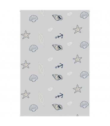 vidaXL Shower Roller Blind 150x240 cm Fabric Width 146 cm — Colour: sea star, Size: 150 x 240 cm, Model: without cassette