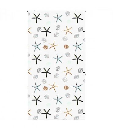 vidaXL Shower Roller Blind 120x240 cm Fabric Width 116 cm — Colour: shellfish, Size: 120 x 240 cm, Model: without cassette