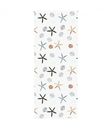 vidaXL Shower Roller Blind 100x240 cm Fabric Width 96 cm — Colour: shellfish, Size: 100 x 240 cm, Model: without cassette