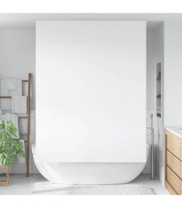 vidaXL Shower Roller Blind 160x240 cm Fabric Width 156 cm — Colour: white, Size: 160 x 240 cm, Model: without cassette