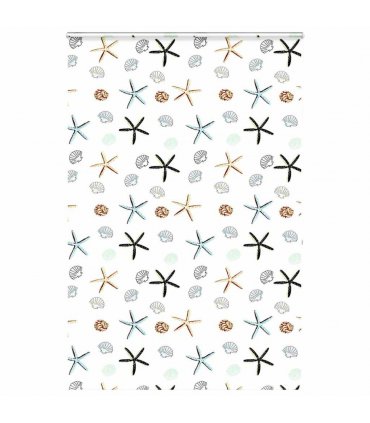 vidaXL Shower Roller Blind with Cassette 150x240 cm Fabric Width 146 cm — Colour: shellfish, Size: 150 x 240 cm