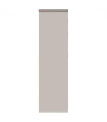 vidaXL Shower Roller Blind with Cassette 80x240 cm Fabric Width 76 cm — Colour: light grey, Size: 80 x 240 cm