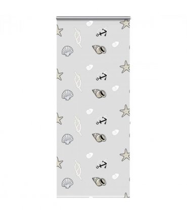 vidaXL Shower Roller Blind with Cassette 100x240 cm Fabric Width 96 cm — Colour: sea star, Size: 100 x 240 cm