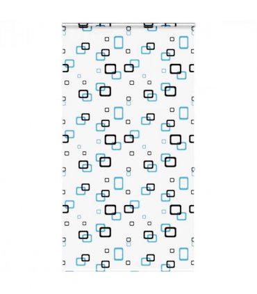 vidaXL Shower Roller Blind with Cassette 130x240 cm Fabric Width 126 cm — Colour: bubble, Size: 130 x 240 cm