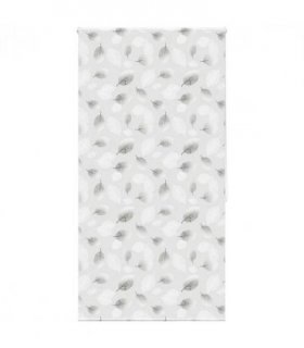 vidaXL Shower Roller Blind 130x240 cm Fabric Width 126 cm — Colour: leaves, Size: 130 x 240 cm, Model: without cassette