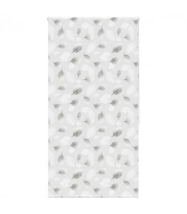 vidaXL Shower Roller Blind 130x240 cm Fabric Width 126 cm — Colour: leaves, Size: 130 x 240 cm, Model: without cassette