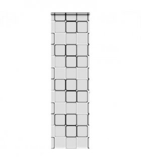 vidaXL Shower Roller Blind with Cassette 60x240 cm Fabric Width 56 cm — Colour: square, Size: 60 x 240 cm