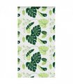 vidaXL Shower Roller Blind with Cassette 130x240 cm Fabric Width 126 cm — Colour: green leaves, Size: 130 x 240 cm