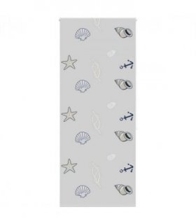 vidaXL Shower Roller Blind 100x240 cm Fabric Width 96 cm — Colour: sea star, Size: 100 x 240 cm, Model: without cassette