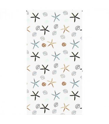 vidaXL Shower Roller Blind 130x240 cm Fabric Width 126 cm — Colour: shellfish, Size: 130 x 240 cm, Model: without cassette