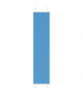 vidaXL Pleated Blind Blue 50x200 cm Fabric Width 49.4 cm Polyester — Size: 50 x 200 cm