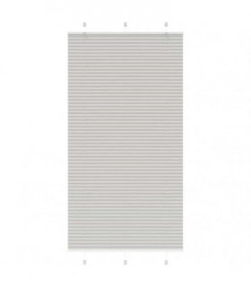 vidaXL Pleated Blind Light Grey 110x200 cm Fabric Width 109.4 cm Polyester — Size: 110 x 200 cm