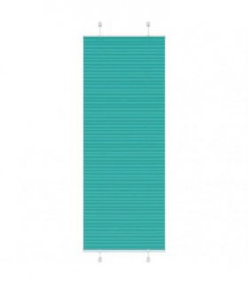 vidaXL Pleated Blind Petrol Green 75x200 cm Fabric Width 74.4 cm Polyester — Size: 75 x 200 cm