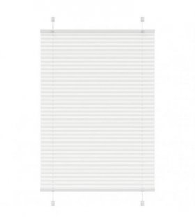 vidaXL Pleated Blind White 95x150 cm Fabric Width 94.4 cm Polyester — Size: 95 x 150 cm