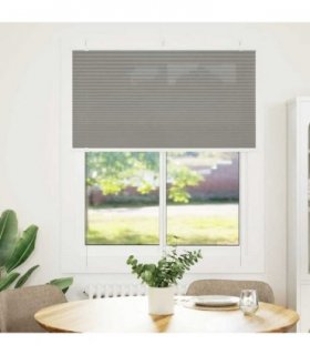 vidaXL Pleated Blind Anthracite 110x100 cm Fabric Width 109.4 cm Polyester — Size: 110 x 100 cm