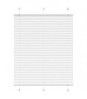 vidaXL Pleated Blind White 105x150 cm Fabric Width 104.4 cm Polyester — Size: 105 x 150 cm