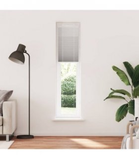 vidaXL Pleated Blind Light Grey 50x200 cm Fabric Width 49.4 cm Polyester — Size: 50 x 200 cm